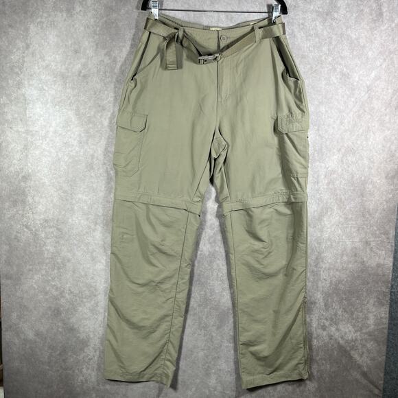 Red Head Brand Pants Mens 36x32 Green Nylon Convertible Cargo Hiking Outdoor Zip - Picture 1 of 12